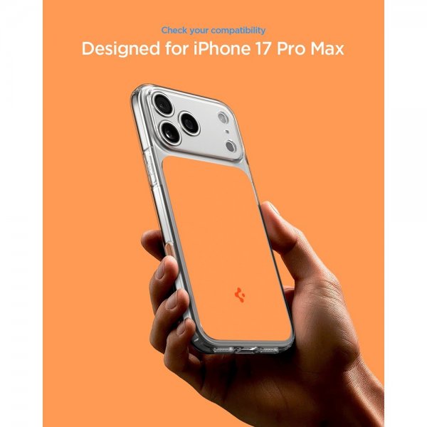 Spigen iPhone 17 Pro Max -kuori Ultra Hybrid T MagFit Glossy Orange