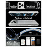 Spigen iPhone 17 Pro Max -kuori Ultra Hybrid T MagFit Glossy White