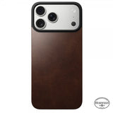 Nomad iPhone 17 Pro Max Skin Mag Nahkatakaosa Rustic Brown
