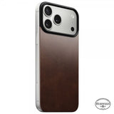 Nomad iPhone 17 Pro Max Skin Mag Nahkatakaosa Rustic Brown