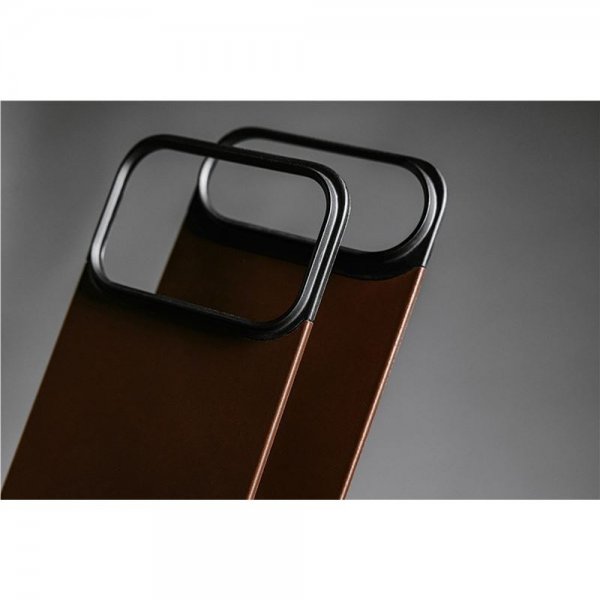 Nomad iPhone 17 Pro Max Skin Mag Nahkatakaosa Rustic Brown