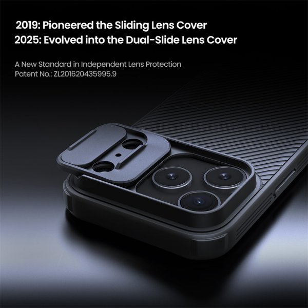 Nillkin iPhone 17 Pro CamShield Pro MagSafe -suojakuori, musta