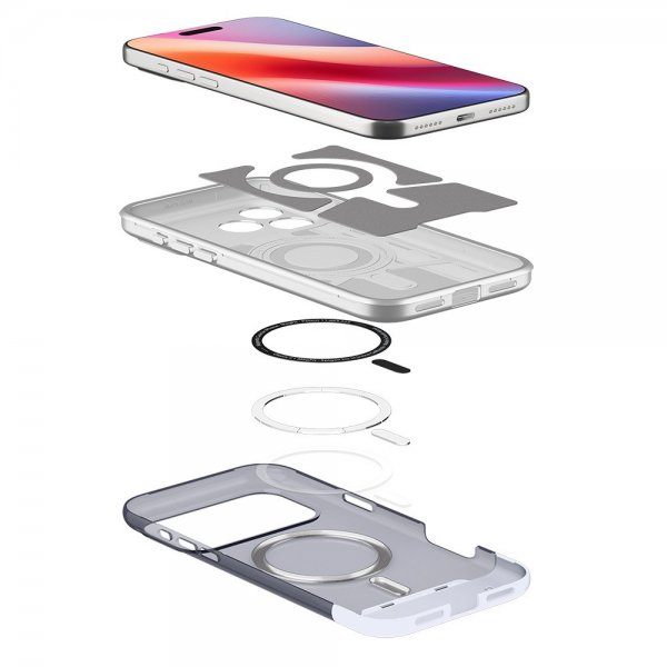 Spigen iPhone 17 Pro -suojakuori Classic C1 MagFit Graphite