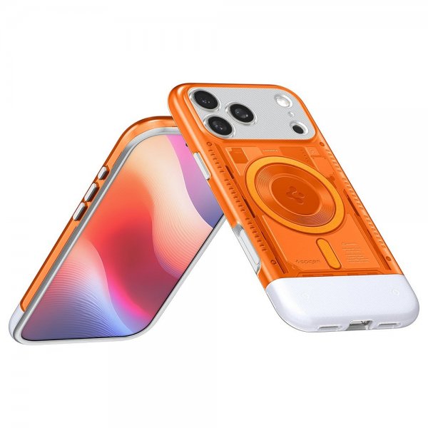 Spigen iPhone 17 Pro Classic C1 MagFit Tangerine -suojakuori