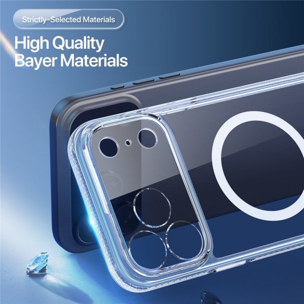 Dux Ducis iPhone 17 Pro -suojakuori Clin-sarja MagSafe Läpinäkyvä