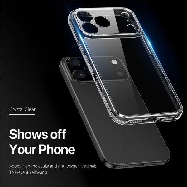 Dux Ducis iPhone 17 Pro -suojakuori, Clin-sarja, läpinäkyvä