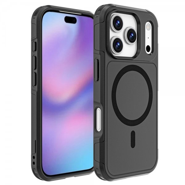 4smarts iPhone 17 Pro Kuori Defend Kotelo Ultimag Musta