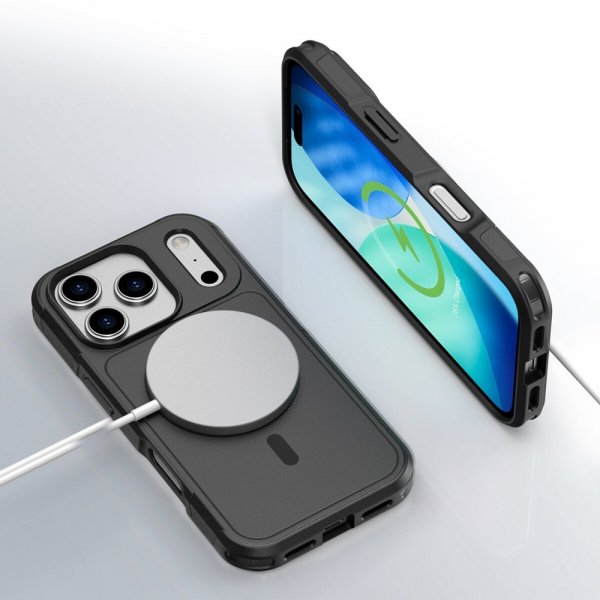 4smarts iPhone 17 Pro Kuori Defend Kotelo Ultimag Musta