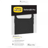 Otterbox iPhone 17 Pro -suojakuori Defender Pro MagSafe, musta