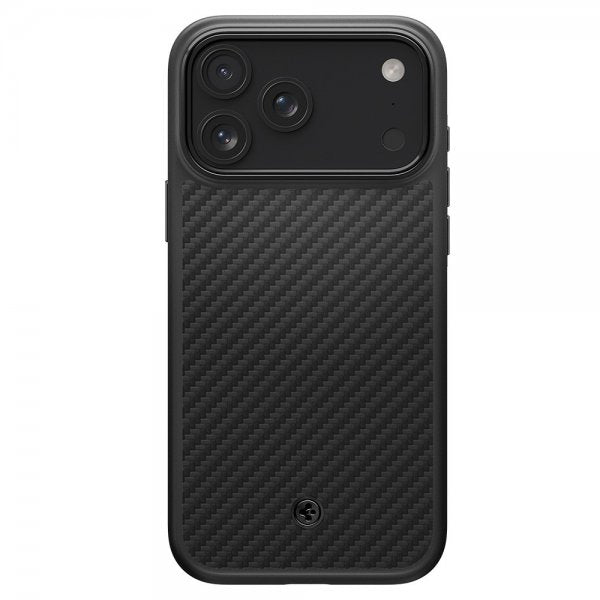 Spigen iPhone 17 Pro -kuori Enzo Aramid T MagFit musta