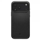 Spigen iPhone 17 Pro -kuori Enzo Aramid T MagFit musta