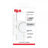 Tech21 iPhone 17 Pro Suojakuori EvoCrystal MagSafe Metallic Silver