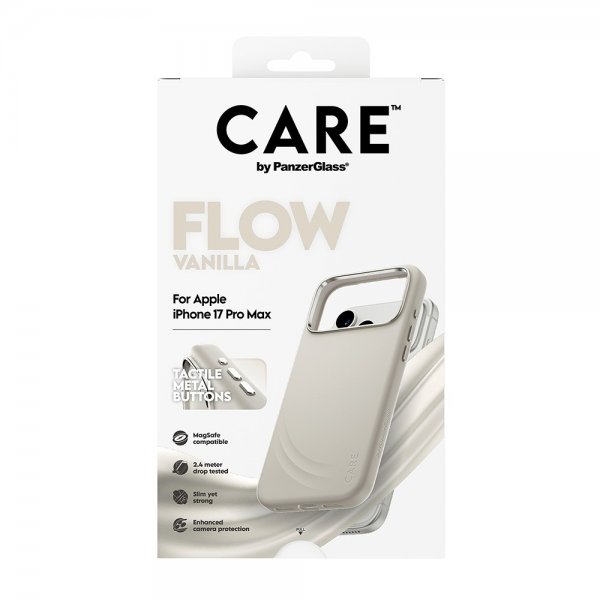 CARE by PanzerGlass iPhone 17 Pro Max Flow MagSafe Vanilla -kuori