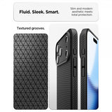 Spigen iPhone 17 Pro -suojakuori Liquid Air Matte Black
