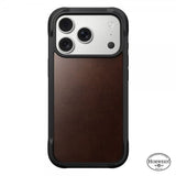 Nomad iPhone 17 Pro -kuoret Modern Leather Case Horween Rustic Brown