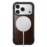 Nomad iPhone 17 Pro -kuoret Modern Leather Case Horween Rustic Brown