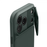Spigen iPhone 17 Pro -kuori Optik Armor MagFit Abyss Green
