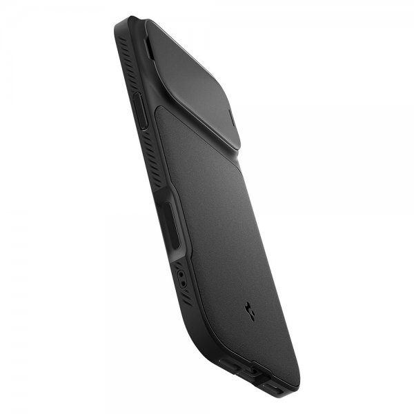 Spigen iPhone 17 Pro -kuori Optik Armor MagFit Musta