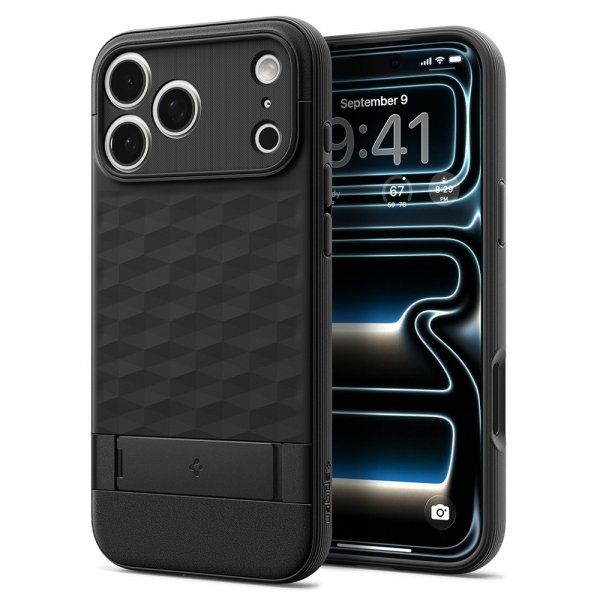 Spigen iPhone 17 Pro -kuori Parallax S MagFit, mattamusta