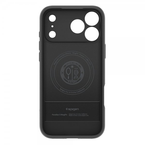 Spigen iPhone 17 Pro -kuori Parallax S MagFit, mattamusta