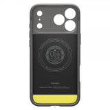 Spigen iPhone 17 Pro -kuori, Rugged Armor MagFit, harmaa