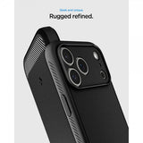 Spigen iPhone 17 Pro -kuori Rugged Armor MagFit Matte Black