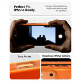 Spigen iPhone 17 Pro Silikonikuori Silicone Fit MagFit Cosmic Orange