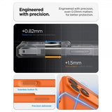 Spigen iPhone 17 Pro Silikonikuori Silicone Fit MagFit Cosmic Orange