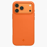 Spigen iPhone 17 Pro Silikonikuori Silicone Fit MagFit Cosmic Orange