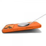 Spigen iPhone 17 Pro Silikonikuori Silicone Fit MagFit Cosmic Orange