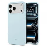 Spigen iPhone 17 Pro -kuori, Silicone Fit MagFit, Mute Blue