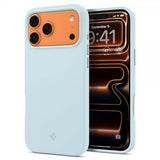 Spigen iPhone 17 Pro -kuori, Silicone Fit MagFit, Mute Blue