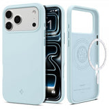 Spigen iPhone 17 Pro -kuori, Silicone Fit MagFit, Mute Blue