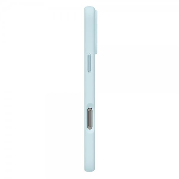 Spigen iPhone 17 Pro -kuori, Silicone Fit MagFit, Mute Blue