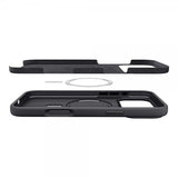 Spigen iPhone 17 Pro -kuori Silicone Fit MagFit musta
