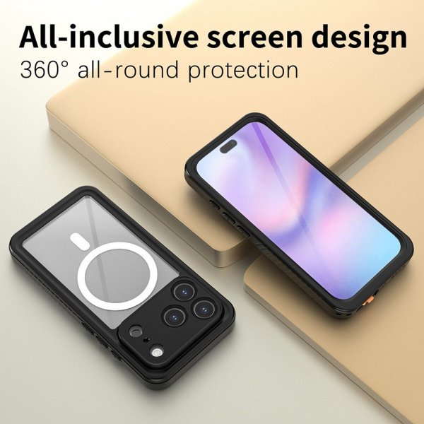 4smarts iPhone 17 Pro Kuori Stark IP68 MagSafe Musta