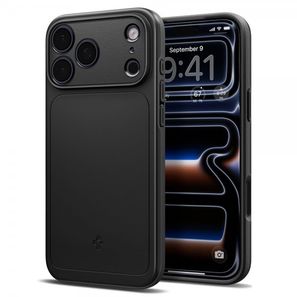 Spigen iPhone 17 Pro -kuori Thin Fit MagFit musta