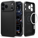 Spigen iPhone 17 Pro -kuori Thin Fit MagFit musta