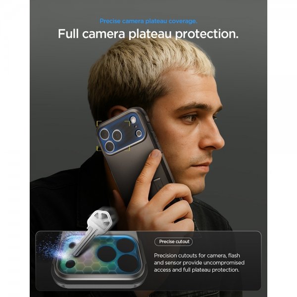 Spigen iPhone 17 Pro Tough Armor T MagFit Gunmetal -kuori