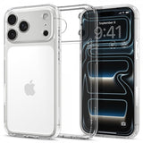 Spigen iPhone 17 Pro -suojakuori Ultra Hybrid Crystal Clear