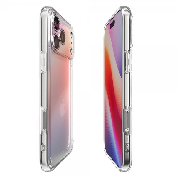Spigen iPhone 17 Pro -suojakuori Ultra Hybrid Crystal Clear
