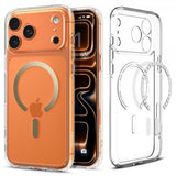Spigen iPhone 17 Pro Ultra Hybrid MagFit Clear Gold -kuori