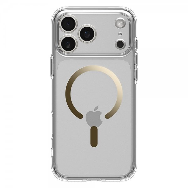 Spigen iPhone 17 Pro Ultra Hybrid MagFit Clear Gold -kuori
