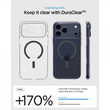 Spigen iPhone 17 Pro -suojakuori Ultra Hybrid MagFit Clear Graphite