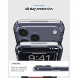 Spigen iPhone 17 Pro -suojakuori Ultra Hybrid MagFit Clear Graphite