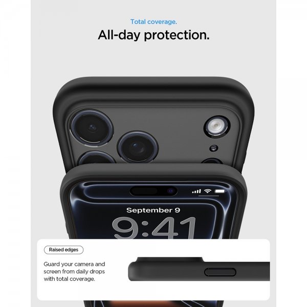 Spigen iPhone 17 Pro Ultra Hybrid MagFit Frost Black -suojakuori