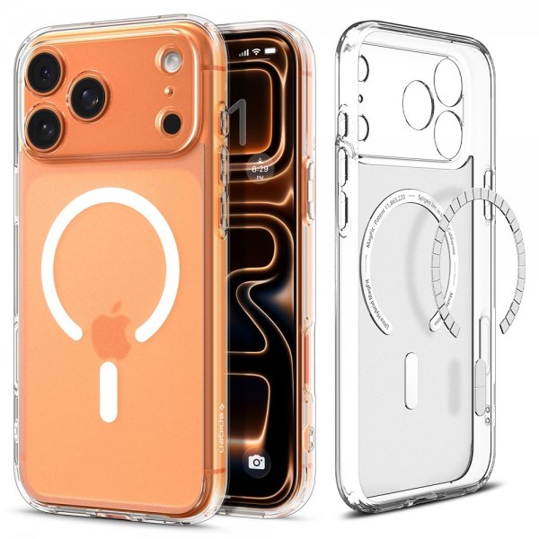 Spigen iPhone 17 Pro -kuori, Ultra Hybrid MagFit Frost White