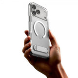 Spigen iPhone 17 Pro -suojakuori Ultra Hybrid S MagFit Clear White