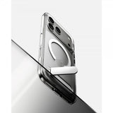Spigen iPhone 17 Pro -suojakuori Ultra Hybrid S MagFit Clear White
