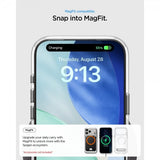 Spigen iPhone 17 Pro -suojakuori Ultra Hybrid S MagFit Clear White
